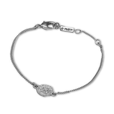 Pilgrim bracelet with silver plated brass 111816002