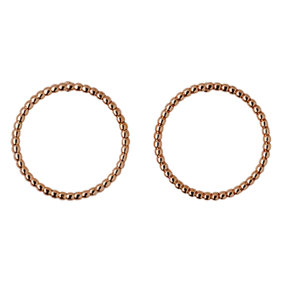 Pilgrim earrings hoops with rose gold plated brass 611814043