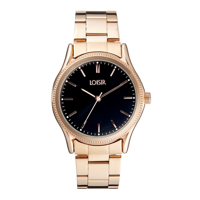 Loisir Watch 11L05-00356 with rose gold case and bracelet.