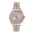 Visetti γυναικείο ρολόι PE-490-SRI με ασημί και ροζ χρυσή ατσάλινη κάσα και μπρασελέ