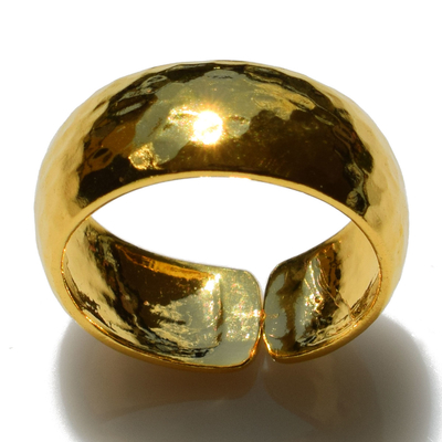 Χειροποίητο δαχτυλίδι Eight-Ring-RG-00701 βεράκι από επιχρυσωμένο ασήμι 925ο