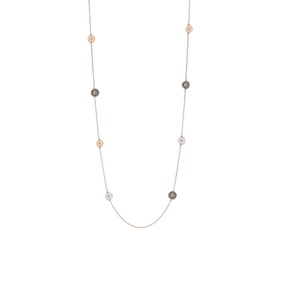 Loisir Necklace 01L15-00602 with rose gold brass