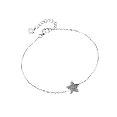 Loisir Stainless Steel Bracelet 02L03-00516 star with semi precious stones (quartz crystals)