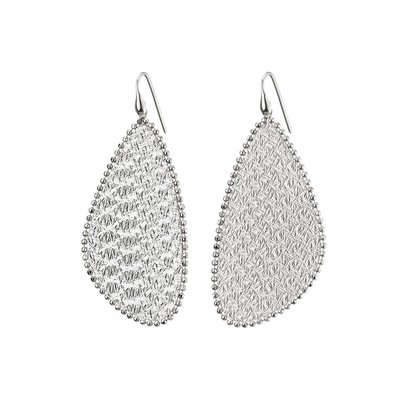 Oxette Sterling Silver Earrings 03X01-02699 with Platinum Plating