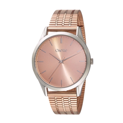 Oxette Stainless Steel Watch 11X03-00644 with silver and rose gold case and bracelet