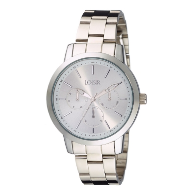 Loisir Unisex ρολόι 11L03-00382 με ασημί μεταλλική κάσα και μπρασελέ από ανοξείδωτο ατσάλι (stainless steel)