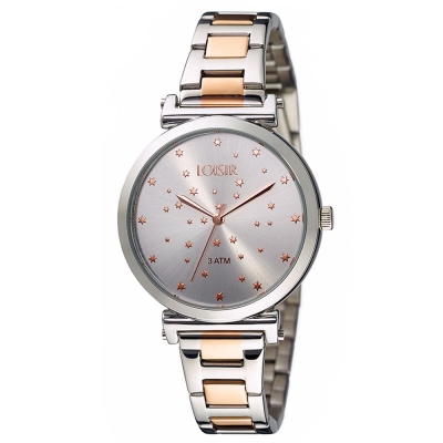 Loisir ρολόι 11L03-00385 με ασημί μεταλλική κάσα και μπρασελέ από ανοξείδωτο ατσάλι (stainless steel)
