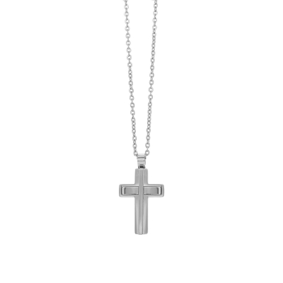 Visetti stainless steel cross AD-KD213 with silver plating
