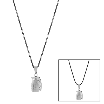 Visetti stainless steel pendant grenade LA-KD004 with silver plating