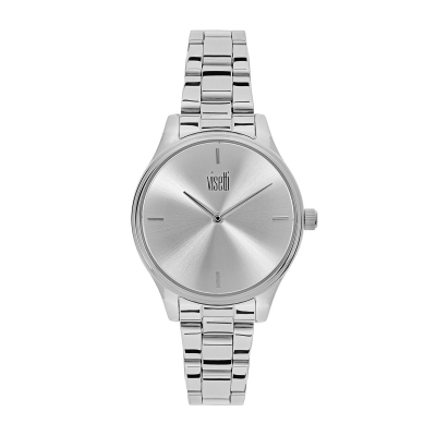 Visetti ladies watch HF-361SI with silver stainless steel frame and band