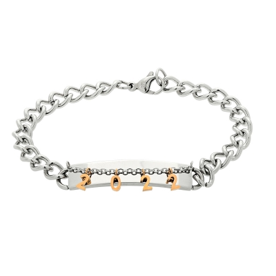 Visetti Bracelet DI-WBR2201SR Charm 2022 with silver and rose gold stainless steel