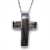 Handmade sterling silver cross 925o with silver chain and cord with platinum plating IJ-090001A