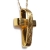 Handmade sterling silver cross 925o with silver chain and cord with mat gold plating IJ-090001E Image 2