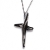 Handmade sterling silver cross 925o with silver chain and cord with platinum plating IJ-090011A Image 2