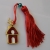 Handmade charm 2024 sweet home gold brass with tassel and crystals Gouri-2024-044 length 13 cm width 2.5 cm Image 4
