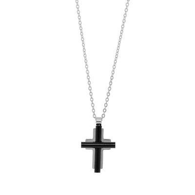 Visetti Stainless Steel Cross AD-KD012 with Ion Plated Black