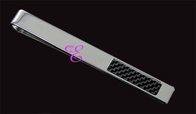 Visetti Stainless Steel Tie Clip with Ion Plated Black. Product Code : [FH-TH001]