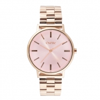 Oxette 11X05-00532 Stainless Steel Watch with rose gold case and bracelet