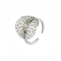 Loisir Ring 04L15-00139 with Silver Brass and semi precious stones (quartz crystals)