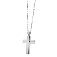 Visetti stainless steel cross AD-KD227 with silver plating