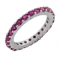 Prince Silvero Sterling Silver Ring 9B-RG062-1R with platinum plating and precious stones (zirconia).