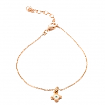 Loisir Rose Gold Sterling Silver Bracelet 02L05-01104 cross with semi precious stones (enamel)