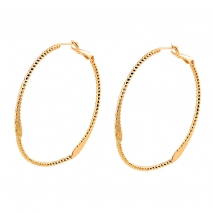Loisir Earrings 03L15-00726 Hoops with Gold Brass