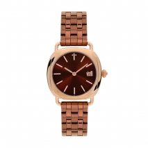 Visetti ladies watch PE-366KR with rose gold and brown stainless steel frame and band