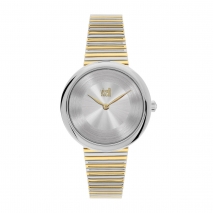 Visetti ladies watch ZE-358SGI with silver and gold stainless steel frame and band