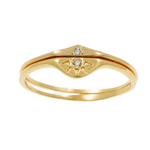 Χειροποίητο ασημένιο δαχτυλίδι 925ο Εύρημα ακτίνες ήλιου με χρυσή επιμετάλλωση και ημιπολύτιμες πέτρες (ζιργκόν) ENG-TR-2260-G