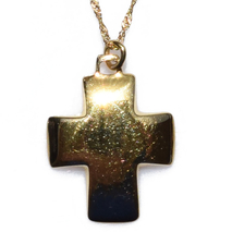 Handmade sterling silver cross 925o with silver chain and cord with gold plating IJ-090007E