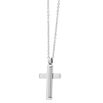 Visetti stainless steel cross AD-KD237 with silver plating