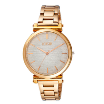 Loisir Watch 11L05-00530 with rose gold metallic case and stainless steel bracelet