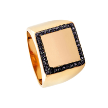 Oxette Ring 04X15-00192 with rose gold brass and semi precious stones (zirconia)