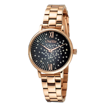 Oxette ρολόι 11X05-00609 από ανοξείδωτο ατσάλι με ροζ χρυσή επιμετάλλωση στην κάσα και μπρασελέ