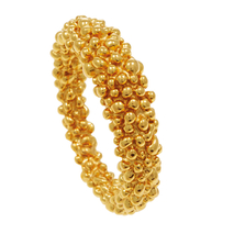 Χειροποίητο ασημένιο δαχτυλίδι 925ο Εύρημα με χρυσή επιμετάλλωση ENG-KR-2303-G