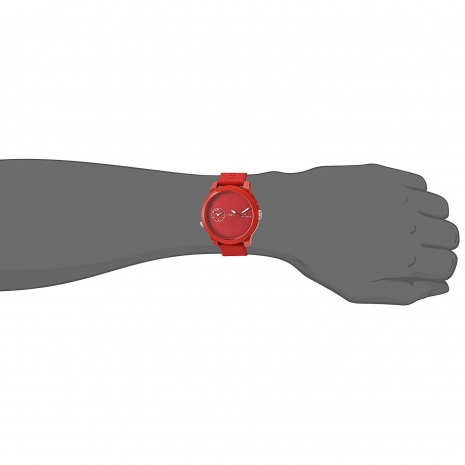 Tommy Hilfiger ρολόι από κόκκινο ανοξείδωτο ατσάλι με κόκκινο λουράκι από καουτσούκ 1791323 στο χέρι