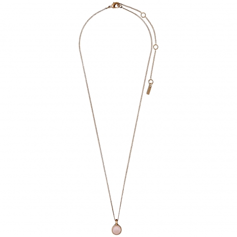Pilgrim necklace with rose gold plated brass and precious stones (mineral crystals) 141724701 image 2