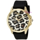 Juicy Couture ρολόι από χρυσό ανοξείδωτο ατσάλι με μαύρο λουράκι σιλικόνης 1901342