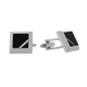 Visetti Stainless Steel Cufflinks MJ-MN020B with Ion Plated Black