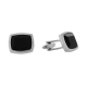 Visetti Stainless Steel Cufflinks MJ-MN022B with Mineral Stones