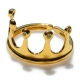 Χειροποίητο δαχτυλίδι Eight-Ring-RG-00721 κορώνα από επιχρυσωμένο ασήμι 925ο με ημιπολύτιμες πέτρες (ζιργκόν)