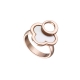 Loisir Ring 04L15-00248 Flower with Rose Gold Brass and semi precious stones (M.O.P.)