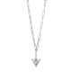 Visetti Necklace MS-WKD061 triangle V with silver brass