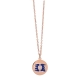 Visetti Necklace NI-WKD006R circle with rose gold brass and glass beads