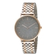 Loisir watch 11L05-00512 with rose gold metallic case and two color stainless steel bracelet