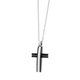 Visetti stainless steel cross AD-KD234B with silver and black plating