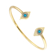 Loisir Bracelet 02L15-01103 Evil Eye with Gold Brass and semi precious stones (zirconia)