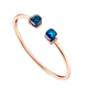 Loisir Bracelet 02L15-01301 Hoops with Rose Gold Brass and semi precious stones (zirconia)