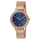 Loisir Watch 11L05-00577 with rose gold metallic case and stainless steel bracelet
